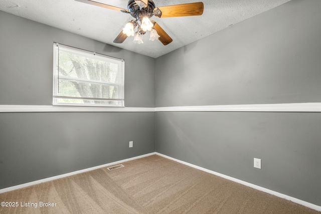 3619 Endeavor Way, Louisville, KY 40219 - unfurnished room featuring carpet floors, ceiling fan, and a textured ceiling