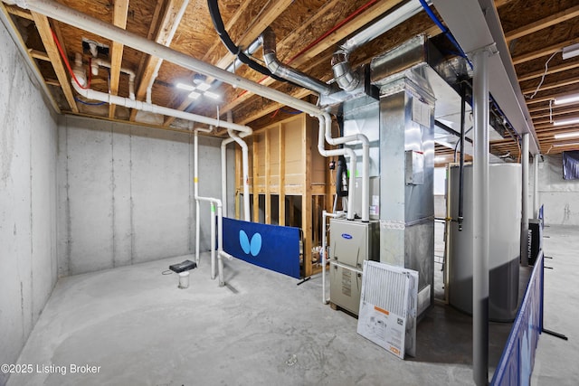 13420 Cain Ln, Louisville, KY 40245 - unfinished basement featuring heating unit