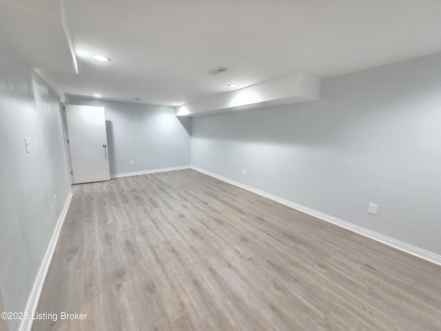 342 E Southside Ct, Louisville, KY 40214 - finished basement featuring wood finished floors and recessed lighting