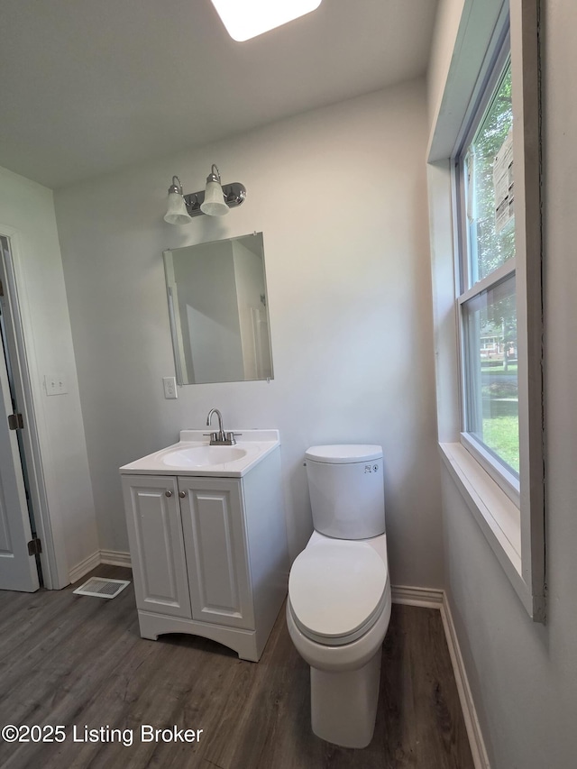 342 E Southside Ct, Louisville, KY 40214 - bathroom featuring wood finished floors, vanity, and healthy amount of natural light
