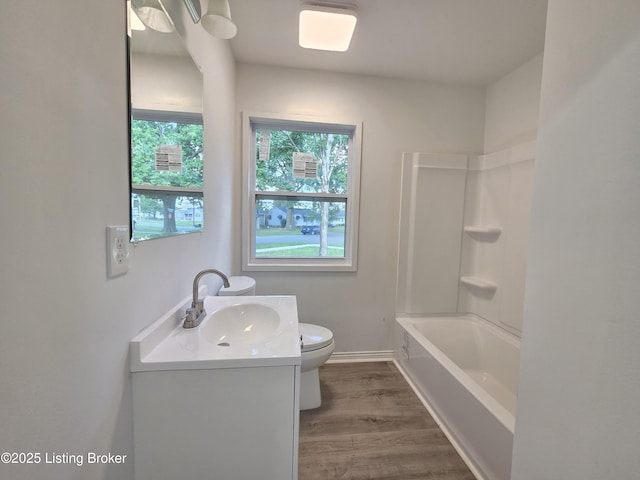 342 E Southside Ct, Louisville, KY 40214 - full bathroom featuring wood finished floors, vanity, and shower / bath combination