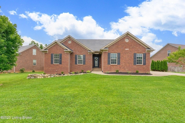 152 Glen Ridge Dr, Mt Washington, KY 40047 - view of front of house featuring brick siding and a front lawn