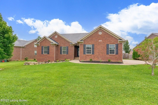152 Glen Ridge Dr, Mt Washington, KY 40047 - view of front of property with brick siding and a front yard