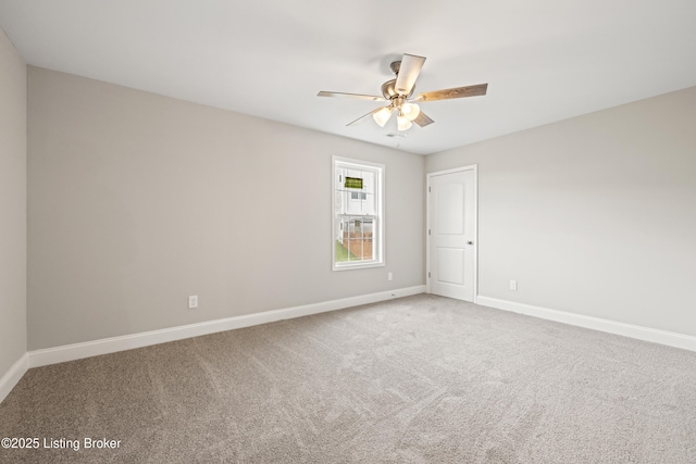 3020 Thorntree Ln, Lawrenceburg, KY 40342 - carpeted spare room featuring a ceiling fan and baseboards