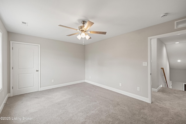 3020 Thorntree Ln, Lawrenceburg, KY 40342 - unfurnished room with carpet flooring, a ceiling fan, and a smoke detector
