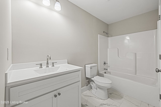 3020 Thorntree Ln, Lawrenceburg, KY 40342 - full bathroom with marble look tiles, shower / bathtub combination, and vanity