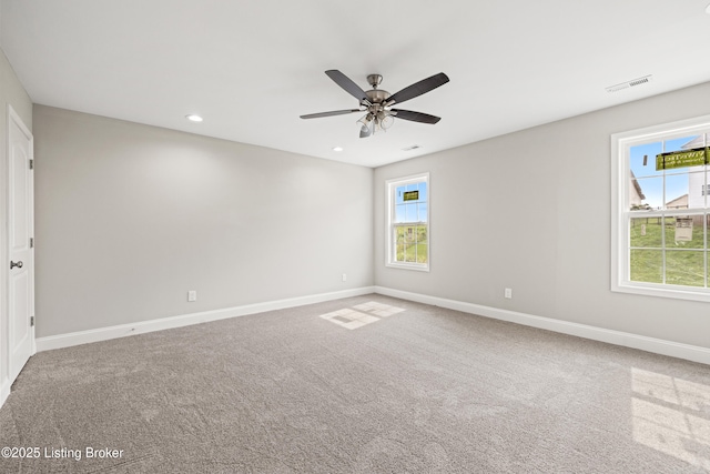 3020 Thorntree Ln, Lawrenceburg, KY 40342 - carpeted spare room with a ceiling fan and recessed lighting