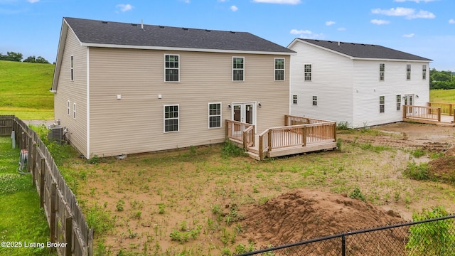 3020 Thorntree Ln, Lawrenceburg, KY 40342 - back of house featuring a deck and a fenced backyard