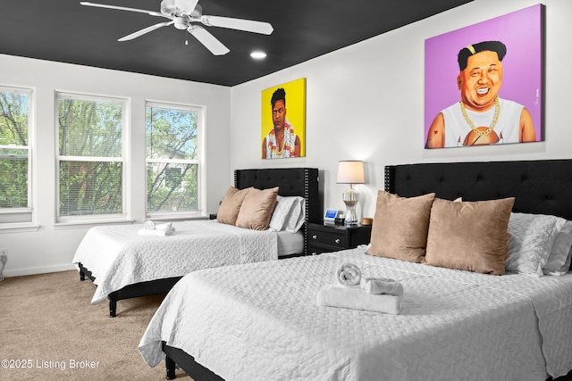 953 Baxter Ave Unit 101, Louisville, KY 40204 - bedroom featuring carpet floors and ceiling fan