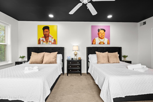 953 Baxter Ave Unit 101, Louisville, KY 40204 - carpeted bedroom featuring ceiling fan and recessed lighting