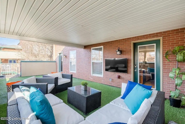 953 Baxter Ave Unit 101, Louisville, KY 40204 - view of patio featuring an outdoor living space