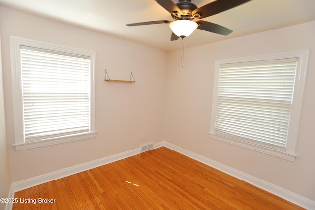 3303 Eagle Pass, Louisville, KY 40213 - spare room featuring light wood-type flooring and ceiling fan