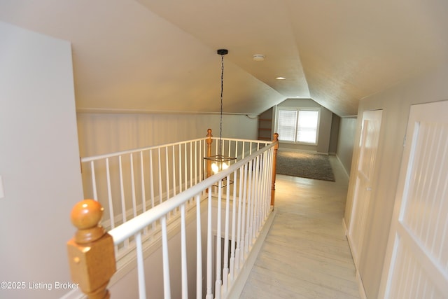 3303 Eagle Pass, Louisville, KY 40213 - corridor with vaulted ceiling and light wood-style floors