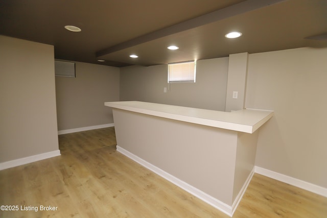 3303 Eagle Pass, Louisville, KY 40213 - bar area featuring light wood-style floors and recessed lighting