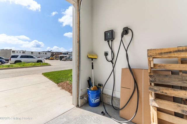 6113 St Bernadette Ave, Prospect, KY 40059 - detailed view of stucco siding