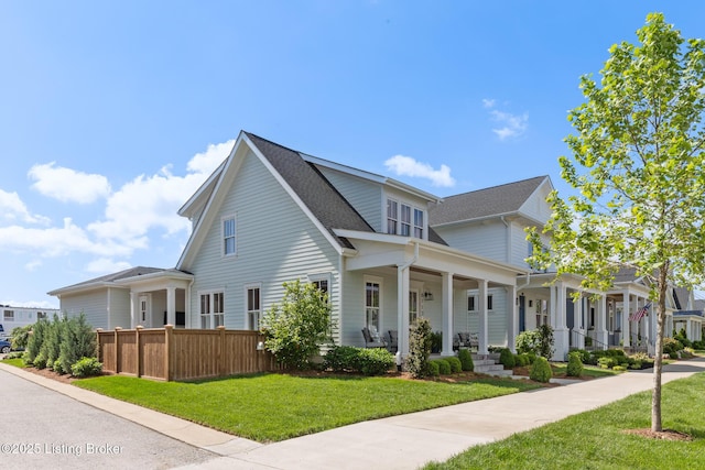 6113 St Bernadette Ave, Prospect, KY 40059 - view of front of property featuring covered porch and a shingled roof