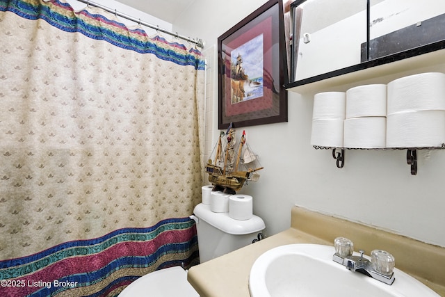 11003 Thunder Dr, Louisville, KY 40272 - bathroom featuring vanity and curtained shower