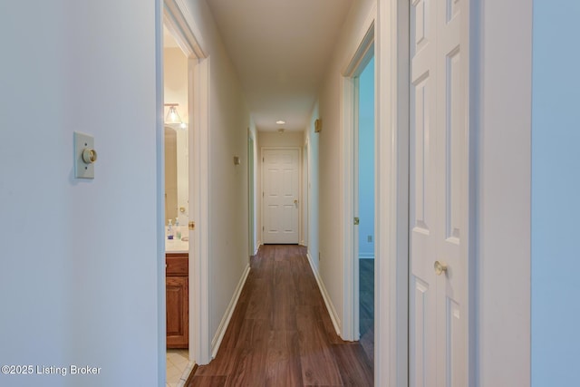 4401 Greenhaven Ln, Goshen, KY 40026 - corridor with wood finished floors and baseboards