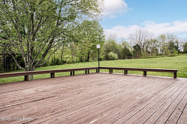 4401 Greenhaven Ln, Goshen, KY 40026 - wooden terrace with a lawn
