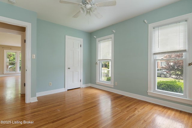 1005 Rosemary Dr, Louisville, KY 40213 - unfurnished bedroom with light wood-style floors, a ceiling fan, and a closet