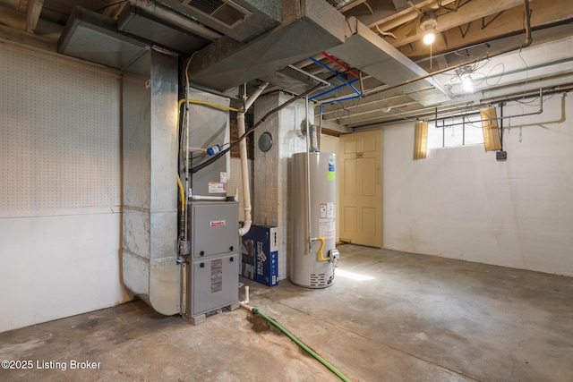 1005 Rosemary Dr, Louisville, KY 40213 - below grade area with gas water heater and heating unit