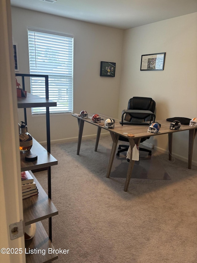 4021 White Pine Ln, La Grange, KY 40031 - office area with baseboards and carpet