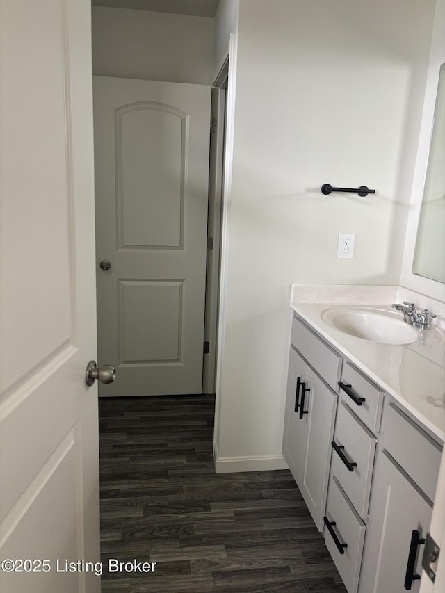 4021 White Pine Ln, La Grange, KY 40031 - bathroom with wood finished floors and vanity