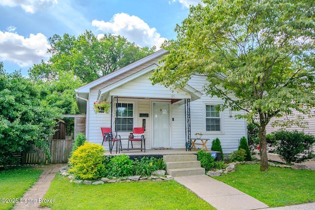 129 E Park Pl, Jeffersonville, IN 47130 - view of front of house with covered porch