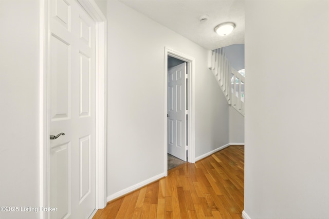 11411 Catalpa View Ct, Louisville, KY 40299 - hallway with light wood-type flooring and stairway