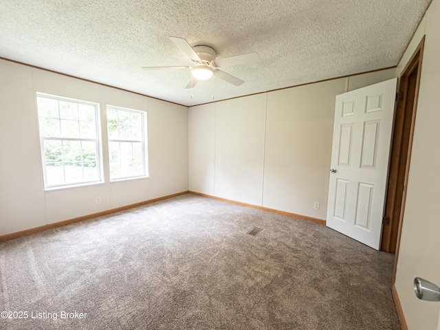 77 Old Ky 259th Rd, Mcdaniels, KY 40152 - unfurnished room featuring carpet, ceiling fan, and a textured ceiling