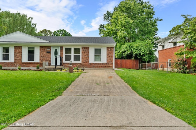4900 Glenna Way, Louisville, KY 40219 - view of front facade with brick siding and driveway