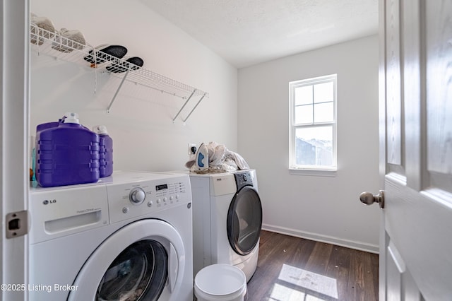 8641 Warbler Br Way, Louisville, KY 40229 - washroom featuring washer and dryer and dark wood finished floors