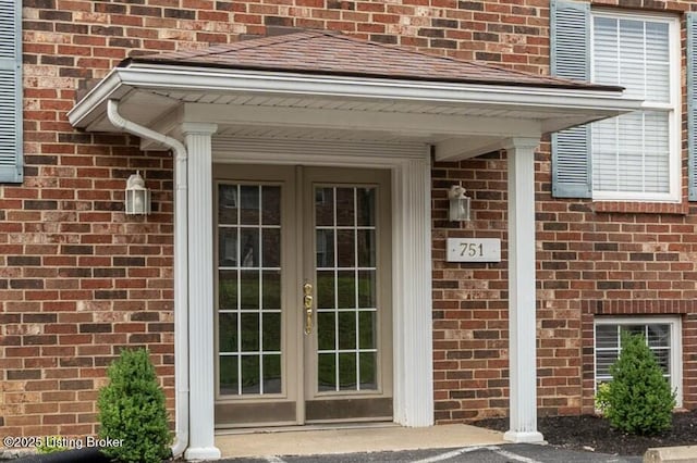 751 N Hite Ave Unit 2, Louisville, KY 40206 - view of exterior entry featuring french doors and brick siding