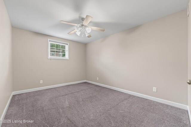 751 N Hite Ave Unit 2, Louisville, KY 40206 - unfurnished room with ceiling fan and carpet