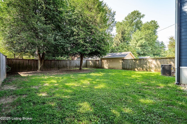 4022 Hycliffe Ave, Louisville, KY 40207 - fenced backyard with a storage shed