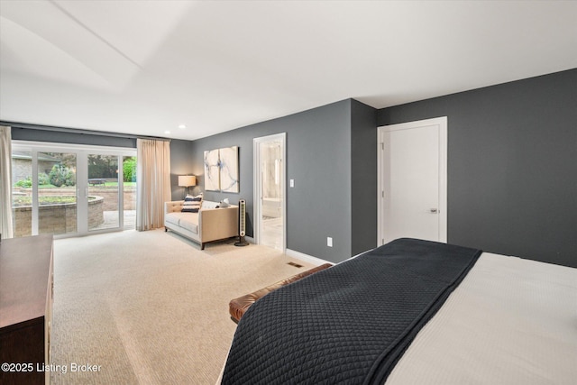 1430 Oakmont Ct, Shelbyville, KY 40065 - bedroom with carpet flooring, recessed lighting, and ensuite bath