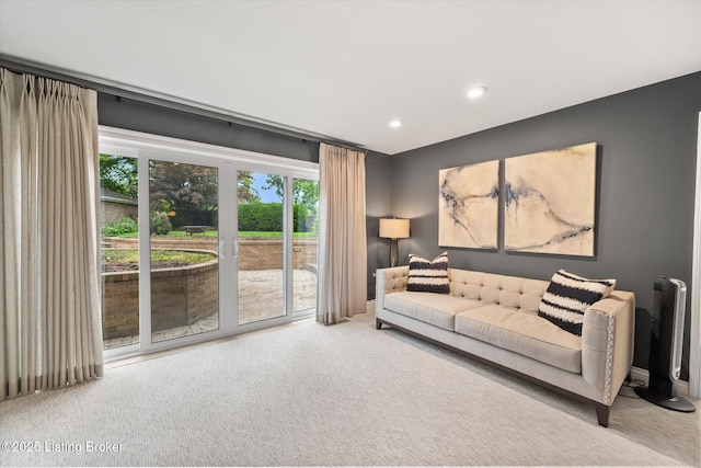 1430 Oakmont Ct, Shelbyville, KY 40065 - carpeted living area with recessed lighting