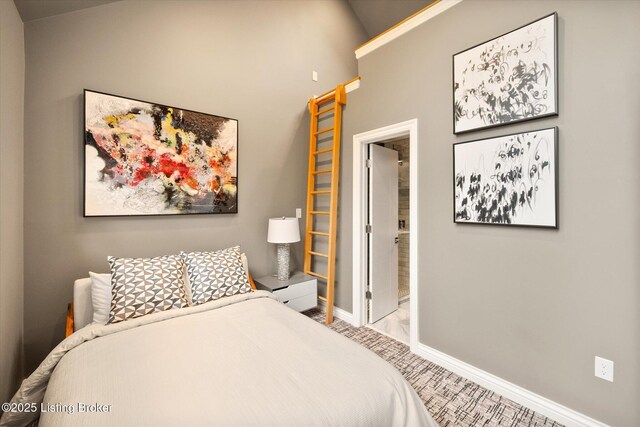 1430 Oakmont Ct, Shelbyville, KY 40065 - bedroom with baseboards and a towering ceiling