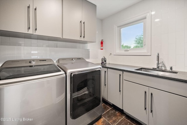 1430 Oakmont Ct, Shelbyville, KY 40065 - washroom featuring washer and clothes dryer and cabinet space