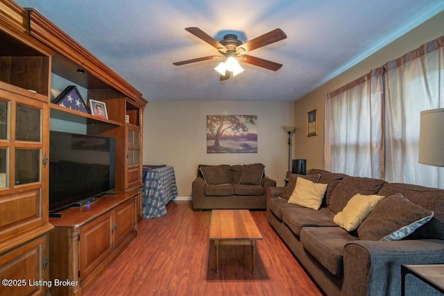 933 Lakeshore Pkwy, Brandenburg, KY 40108 - living area with ceiling fan and light wood-type flooring