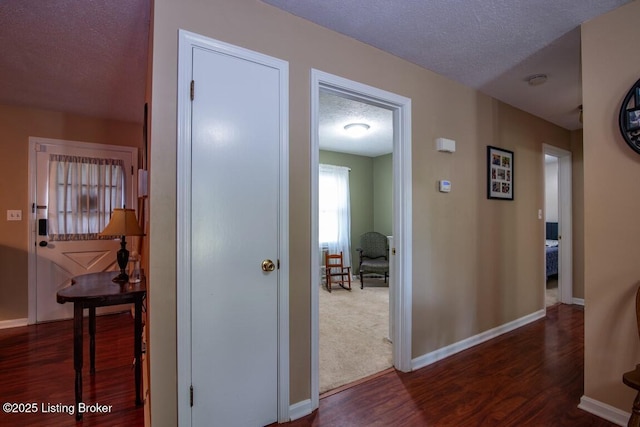 933 Lakeshore Pkwy, Brandenburg, KY 40108 - hall with wood finished floors and a textured ceiling