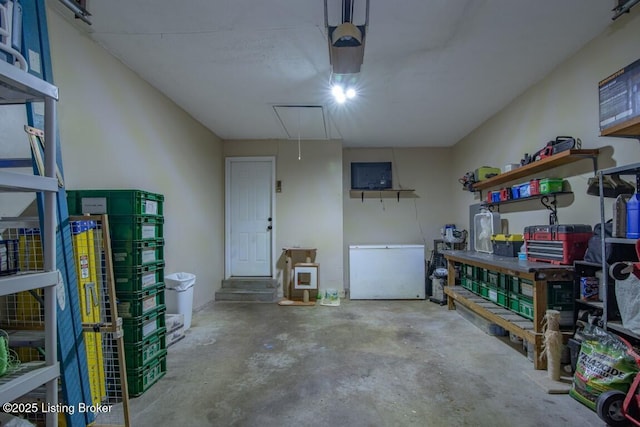 933 Lakeshore Pkwy, Brandenburg, KY 40108 - garage with refrigerator