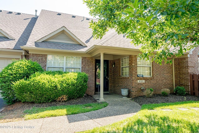 4101 Adelaide Ct, Louisville, KY 40241 - view of front facade featuring roof with shingles and brick siding