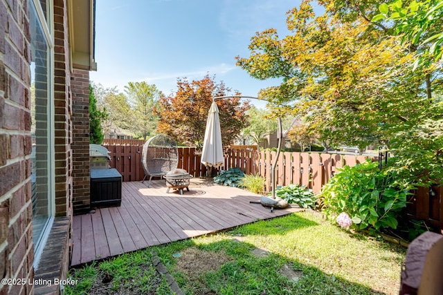 4101 Adelaide Ct, Louisville, KY 40241 - wooden deck with a fenced backyard
