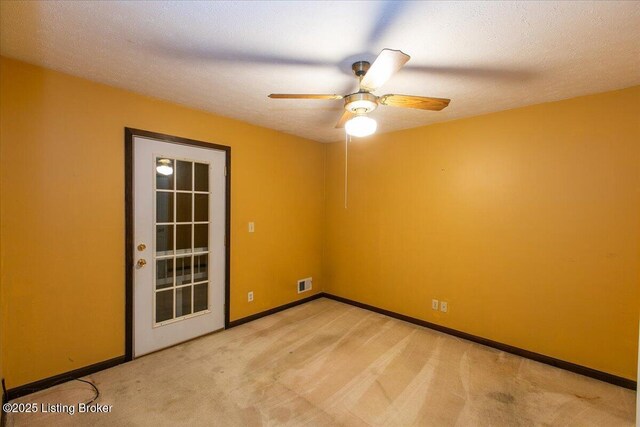 5709 Midnight Ln, Louisville, KY 40229 - spare room with light carpet and a ceiling fan