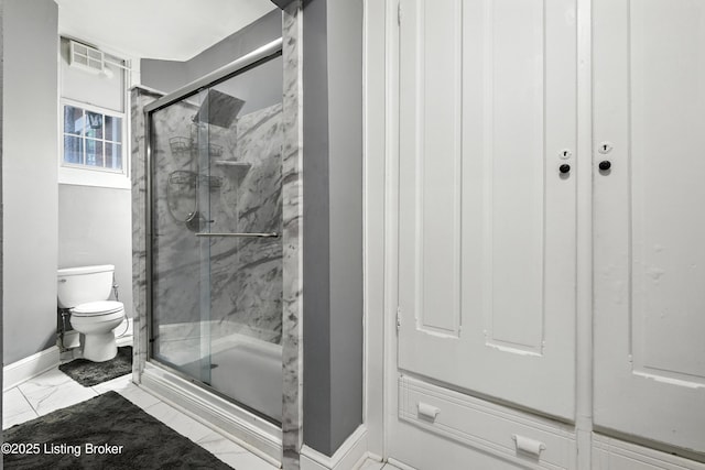 1080 Baxter Ave Unit 2, Louisville, KY 40204 - bathroom featuring a marble finish shower and marble look tiles