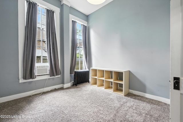 1080 Baxter Ave Unit 2, Louisville, KY 40204 - carpeted spare room with radiator heating unit and cooling unit