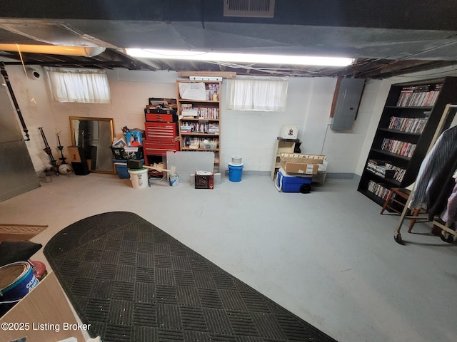 216 6th St, Carrollton, KY 41008 - below grade area with electric panel