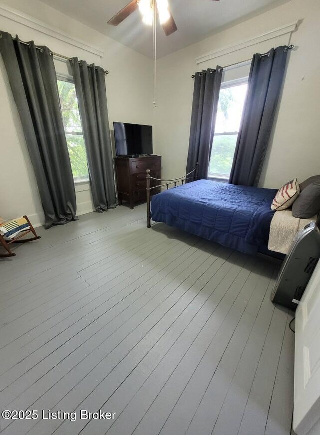 216 6th St, Carrollton, KY 41008 - bedroom featuring wood finished floors and ceiling fan