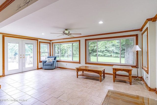 520 Ponder Dr, Shelbyville, KY 40065 - sunroom featuring french doors and healthy amount of natural light